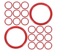 Mikinona 20 Pezzi Guarnizione di Ricambio in Silicone Alimentare per Macchina da Caffè Espresso, Anello Sostitutivo Rosso 20 Pezzi, Compatibile con Modelli Eabi Eam Eca, Modelli Hd5720