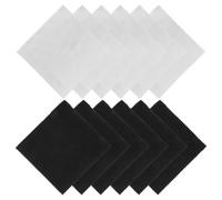 Mikinona 20 Pezzi Panno Pulizia Occhiali e Strumenti in Velluto di Cotone Lavabile Lint Pianoforte Strumento a Cordiera Tromba e Flauto Morbido e Rapido Asciugatura per Uso Quotidiano