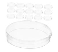 Mikinona 20 pezzi Piastre Petri Trasparenti con Coperchi Sigillanti per Colture Cellulari e Microbiologia per Esperimenti Scientifici in Laboratorio