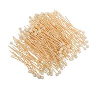 Mikinona 200 Bastoncini di Legno per Cake Pop 15 Cm con Estremità a Sfera, Bastoncini per Cocktail al Caffè e Mescolatori di Dolciumi, Confezione da 200 Pezzi per Dessert e Riutilizzabile