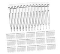 Mikinona 20pezzi Pettine Per Capelli Sposa in Plastica Accessori Per Capelli Da Donna Pettine Sottile Utile Per Velo e Abiti Da Sposa Decorativo e Pratico Per Occasioni Speciali