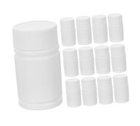 Mikinona 24 pezzi Bottiglie Hdpe per Medicinali Piccole Tappi Ermetici Contenitori Portatili per Pillole Protezione Sicura per Viaggi e Conservazione Medicina