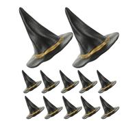 Mikinona 24 pezzi Mini Cappelli Strega Halloween Nero per Decorazioni Te Accessori Costume Cosplay e Addobbi Tavola Festa