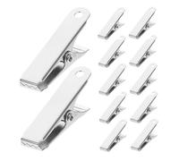 Mikinona 24 pezzi Pinze in Metallo Mini Morsetti Elettrici Resistenti e Compatti per Test Laboratorio Clip Molla Antivento per Fili e Elettrici