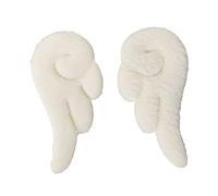 Mikinona 2paia Fermagli Per Forma Di Angelo Per Bambine Accessori Eleganti e Colorati Per Ogni Occasione Bianco