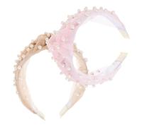 Mikinona 2pezzi Fascia Per Pulizia Viso Fascia Per Lavaggio Comfortevole Rete e Raso Design Elegante Per Della Di Accessori Per Bellezza e Spa e