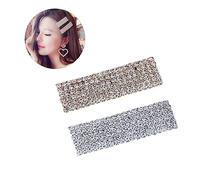 Mikinona 2pezzi Forcine per Capelli in Lega Fermagli per Capelli Strass per Donne e Ragazze Adatti Feste Banchetti e Matrimoni Accessori per Fotografia