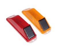 Mikinona 2pezzi Luce Avvertimento Solare Notturna Lampada Avvertimento Solare Stroboscopica Stroboscopica Per Recinzioni Edilizia