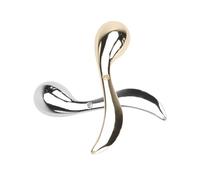 Mikinona 2pezzi Mini Cucchiaino Cosmetico in Lega Per Massaggio Viso e Crema Occhi Spatola Precisione Per Trattamento Anti-rughe Compatto e Portatile