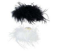 Mikinona 2pezzi Piume Accessori Fermagli Di Piuma Fermagli Per Di Ganascia Accessori Per Fermaglio Per