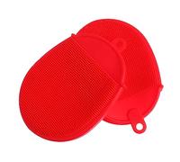 Mikinona 2pezzi Spazzola Corpo Silicone Morbida e Multifunzionale Per Massaggio e Esfoliazione Dimensione Portatile Per Viaggio e Palestra Lavaggio Delicato Per Corpo e Capelli Facilmente p