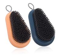 Mikinona 2pezzi Spazzola Per Strofinare Bucato Cappotto Setole Morbide Design Ergonomico Impugnatura Pulizia Scarpe Vestiti Strumenti Casa Raschietto Stivali Plastica Spazzola Pulizia