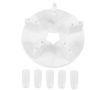 Mikinona 2sets Supporto Per Unghie Press Supporti Per Pratica Di Nail Art Base Stabile e Rimovibile Per Casa e Salone Di Bellezza Facile Da Pulire Organizzazione Ottimale Delle Unghie