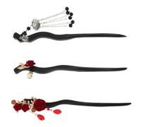 Mikinona 3 Per Cinesi Per Chignon: Bacchette Per Vintage A, Antiche A Rosa, Copricapi, Accessori Hanfu Per Donne E