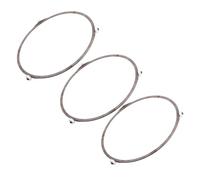 Mikinona 3 Pezzi Anello Girevole Microonde Supporto Rotante per Piatto in Vetro Resistente al Calore Silenzioso Compatibile Maggior Parte dei Forni Microonde Facile da Pulire