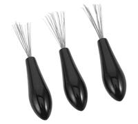 Mikinona 3 Pezzi Mini Pulitore per Spazzole Capelli con Manico Ergonomico Ganci Speciali per Rimuovere Capelli e Polvere Strumento Portatile per Pulizia Profonda di Spazzole Cuscino Uso