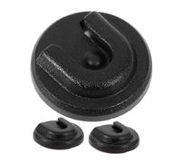 Mikinona 3 Pezzi Supporto Microfono Clip Resistente per Microfono Cb Staffa Tonda per Auto e Veicoli a Motore