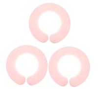 Mikinona 3 Pz Sciarpa Collare Taglio Parrucchiere Mantella Per Tagliare i Collare Per Tagliare i Tampone Per Tagliare i Mantello Da Parrucchiere Gel Di Silice Rosa