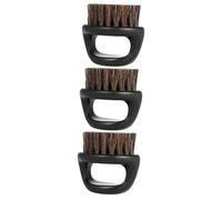 Mikinona 3 Pz spazzola da barba con setole da uomo pennello dissolvenza da barbiere pettini per baffi da uomo beard brush spazzola per barba portatile pennello da barba da barba