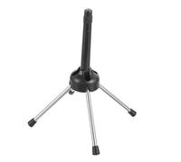Mikinona 3 Pz supporto per clarinetto staffa pieghevole porta flauto rastrelliera per clarinetto supporto rotondo per oboe da pavimento pieghevole per flauto Metallo Black