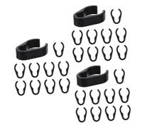 Mikinona 3 Set Di Morsetti Universali Per Asta Microfonica Clip Per Cavi Per Supporto Cavi Microfonici 10 Pezzi*3