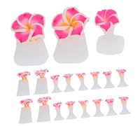 Mikinona 3 Set Toe Separation Nail art Tool per separatore manicure separatori divisore distanziatori yogi arte divaricatore Separadores de Dedos distanziale in silicone Gel di silice rosa
