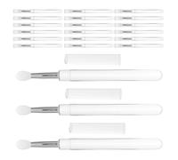 Mikinona 30 Pezzi Pennelli Silicone Trucco Labbra con Cappuccio Protettivo Applicatori Riutilizzabili per Balsamo Rossetto Correttore e Ombretto Strumenti Make-up Facili da Pulire e