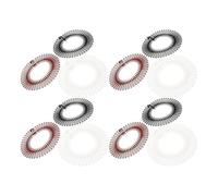 Mikinona 30 Pezzi Pettine Elastico Circolare in Plastico per Donna, Accessori lo Styling Chioma, Rapida Sistemazione e Fissaggio dei Chioma, per Sport e Attività Outdoor