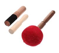 Mikinona 3pezzi Bastone Legno Per Ciotola Tibetana Accessori Per Meditazione Yoga e Mindfulness Resistenza e Facile Da Usare