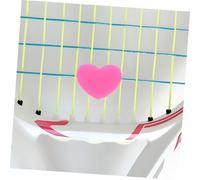 Mikinona 4 Ammortizzatori Tennis Forma Cuore Silicone Antivibrazione Leggeri e Compatti per Racchette Assorbimento Urti per Comfort Braccio Design Rosa e Rosso