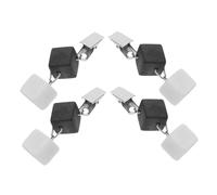Mikinona 4 Pezzi Clip Fermatovaglia Antivento e Antiscivolo con Peso Pietra Fermatovaglie Resistenti per da e Picnic per Feste Matrimoni e Cene