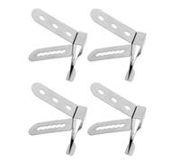 Mikinona 4 Pezzi Clip per Sonda Termometro in Acciaio Alimentare Morsetto Fisso per Pentole e Rilevazione Temperatura Sicuro e Facile da Pulire Foro Ø per Cucina Domestica