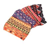 Mikinona 4 Pezzi Fasce Larghe Africane Elastiche per Donne Copricapi con Stampa Retrò per Sport e Yoga Accessorio Versatile per Acconciature Design