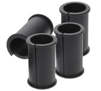 Mikinona 4 pezzi Gomma Protettiva per Microfono Anello Ammortizzatore Resistente e Leggero Guarnizione Elastica per Supporto Shock Mount Accessorio Sostitutivo per Microfoni Ecm- Nero