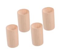 Mikinona 4 Pezzi Legno per Diffusore Mini Colonne Cilindriche per Base Elegante per Decorazioni e Casa