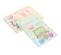 Mikinona 4 Pezzi Libro di Pratica Inglese Scanalature, Carta, Prescolari | Livelli di Difficoltà, Scrittura Scorrevole, Quaderno Operativo per Esercizi, Adatto a Età Prescolare