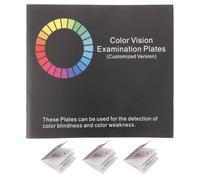 Mikinona 4 Pezzi Libro Test Visione Colore per Daltonismo Volumi con Diagrammi per Monocromia Chart Percezione Colori Portatile per Esami Clinici e Auto-test Casa