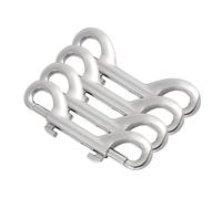 Mikinona 4 Pezzi Moschettone Doppia Estremità Heavy Duty Clip Ganci Resistenti per Corde e Accessori Nautici Facile da Usare e Versatile Design Professionale e Pratico