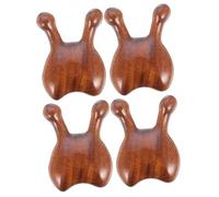 Mikinona 4 Pezzi Pettine Da Massaggio In Ebano Strumento Massaggiatore Viso Strumenti Di Massaggio Guasha Naso o Di Scarto Gua Sha Massaggiatore Per Il Viso Raschiante
