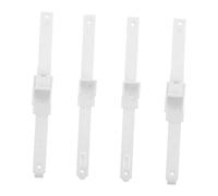 Mikinona 4 Pezzi Sollevatore Sponda Letto Staffe Del Telaio Del Letto Staffa Connettore Per Mobili Ferramenta White