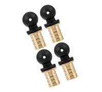 Mikinona 4 Pezzi Tappi Ermetici per Bottiglie Vino Ottone Classico Chiusura Antigoccia e Sigillatura Sottovuoto Accessori Decorativi Forma e Hotel
