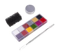 Mikinona 4 Pz Per Il Trucco Ad Effetto Speciale Trucco Della Cicatrice Del Viso Per La Pelle Del Trucco Di Halloween Vernice Per Il Trucco Pittura Facciale Tavolozza Impostore