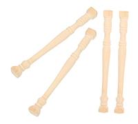 Mikinona 4pezzi Mini Casa Colonne Romane Modellini in Legno Accessori Per Case Delle Bambole Mini Pilastri Decorativi Per Micro Scene e Paesaggi