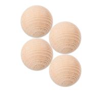 Mikinona 4pezzi Palline di Legno per Bocce Kit da Giardino per Ragazzo Ragazza Ragazza Palle da Gioco all Aperto Sport per Pallini Bocce in Legno