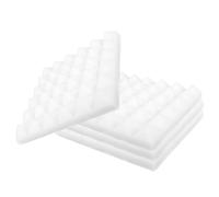 Mikinona 4pezzi Pannelli Acustici Fonoassorbenti Materiale Isolante e Insonorizzante Per Pareti Spugna Acustica Bianco Per Riduzione Eco e Rumore in Studio Teatro e Camera