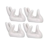 Mikinona 4pezzi Supporti Ceramici Forma Mano Per Ocarina Basi Pratiche Per Accessori Per Strumenti Musicali Per Esposizione e Conservazione