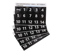 Mikinona 5 Fogli Adesivi per Note Tamburo Handpan 5 Pezzi Scala Musicale Nera Numerata, Etichette Sonore Resistenti per Principianti, Accessori per Esercizi di Batteria a Lingua in Ambienti