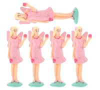 Mikinona 5 pezzi Bambole Ballerina Carillon in Plastica Resistente Decorazioni Danzanti per Regalo Versatile per Occasioni Speciali e Collezionismo