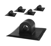 Mikinona 5 Pezzi Staffa Supporto Motore Kayak in Nero Clip Fissaggio Motore per Barche Pneumatiche e Canoe da Pesca Montaggio Semplice e Stabile per Motori Fuoribordo