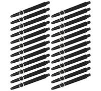 Mikinona 50 Set Aste per Freccette in Nylon Nero Filettate Accessori Professionali per Gioco di Precisione e Sostituzione Leggere e Resistenti per Appassionati e Competizioni